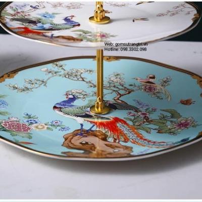 ĐĨA BÀY HOA QUẢ 3 TẦNG CAO CẤP